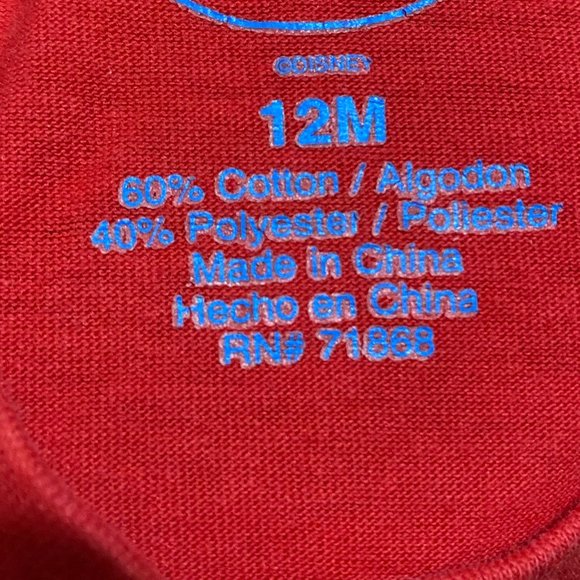 Disney Kid's Graphic Print T-Shirt Size 12 Months (PRE-LOVED) - Picture 3 of 4
